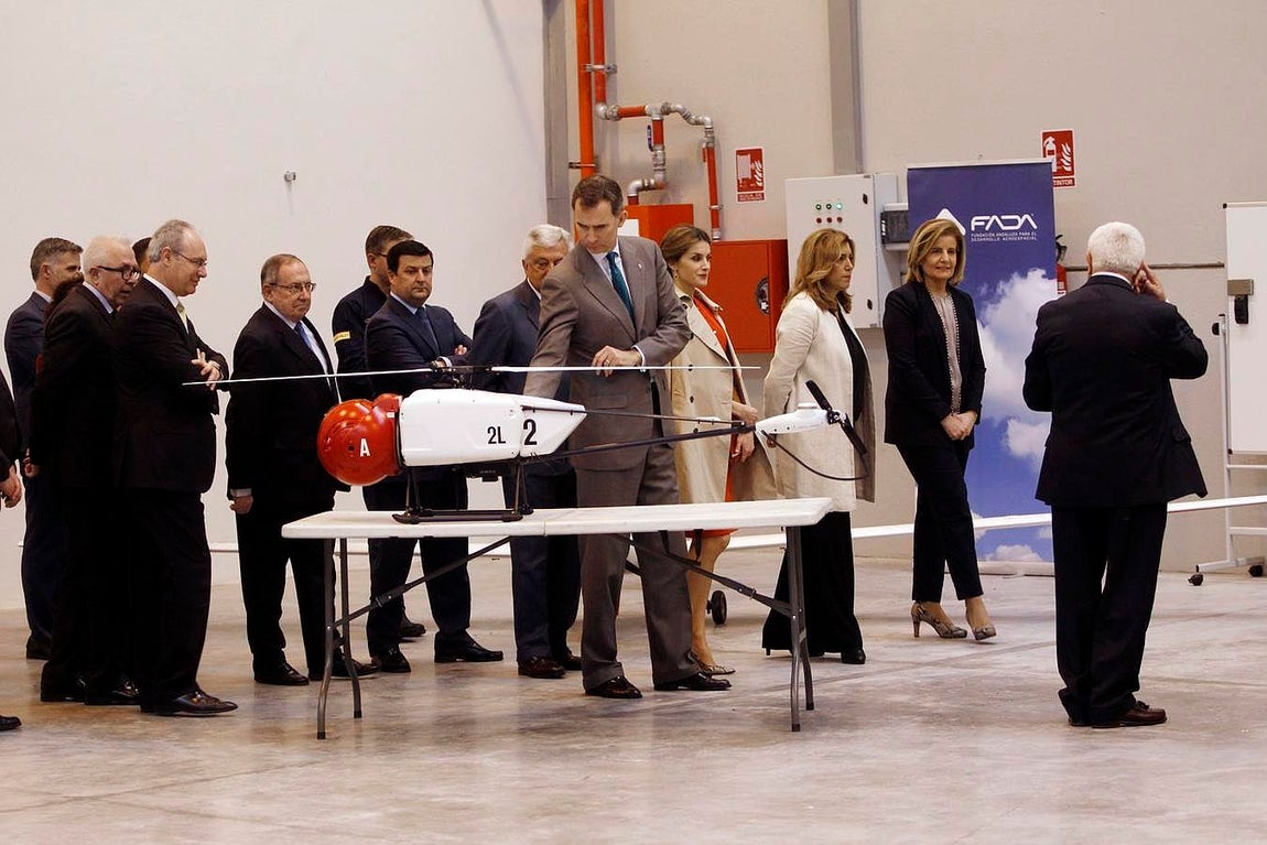 Los Reyes de España, de visita en Aerópolis