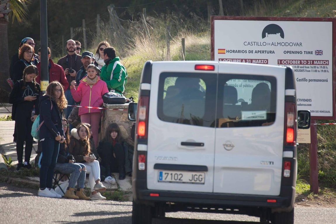 Estampas del rodaje de «Juego de Tronos» en el Castillo de Almodóvar
