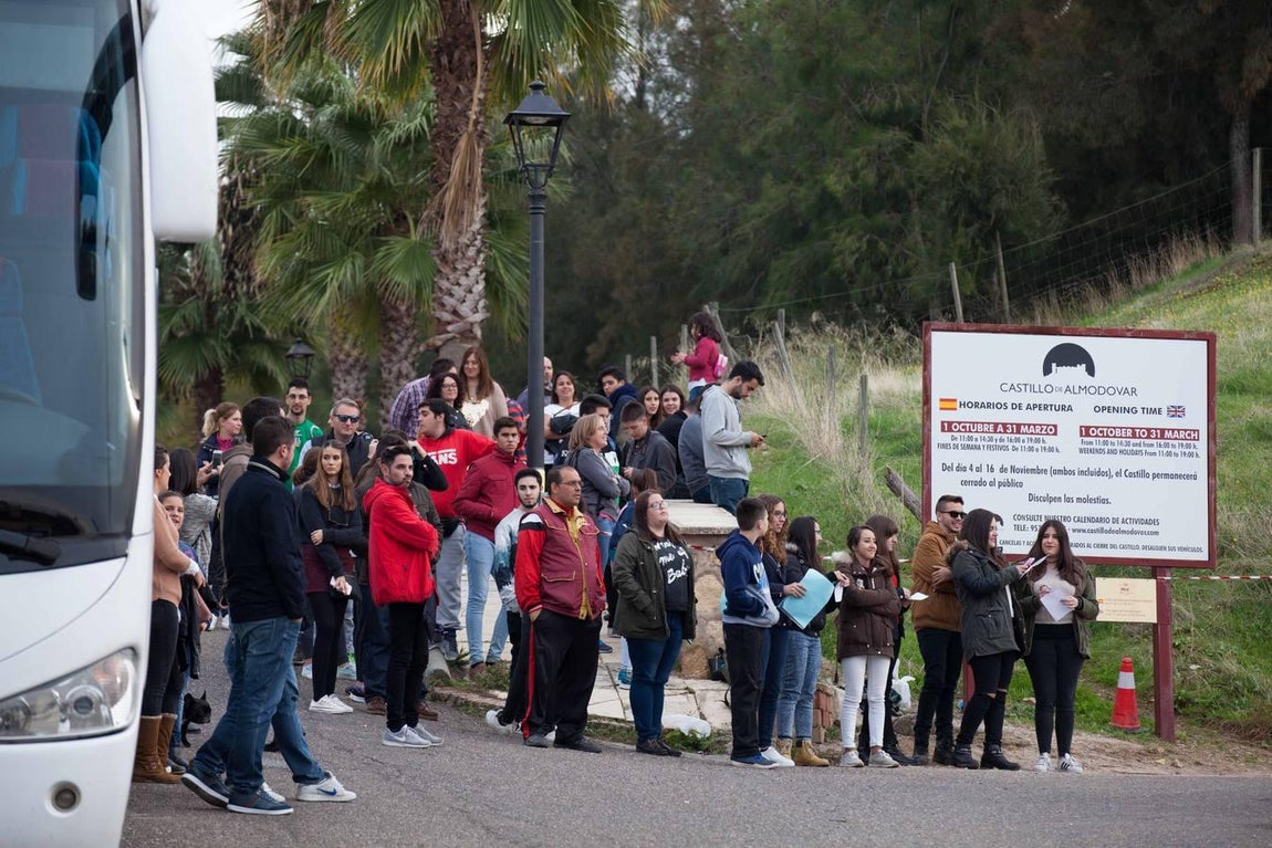 Estampas del rodaje de «Juego de Tronos» en el Castillo de Almodóvar