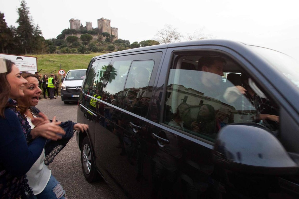 Estampas del rodaje de «Juego de Tronos» en el Castillo de Almodóvar