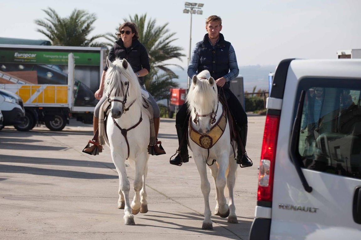 Estampas del rodaje de «Juego de Tronos» en el Castillo de Almodóvar