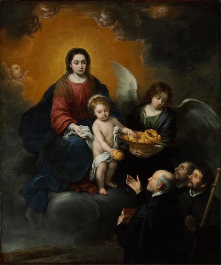 «El Niño Jesús repartiendo pan a los sacerdotes». 