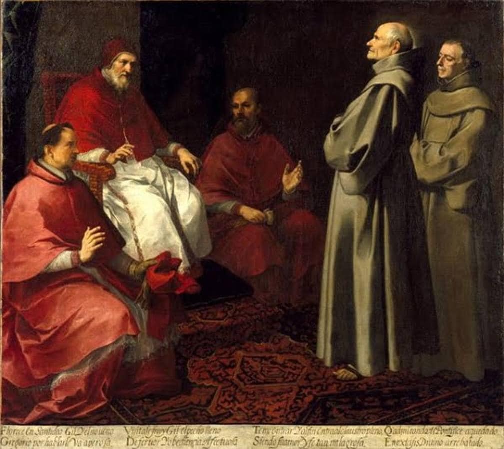 «San Gil en éxtasis ante Gregorio IX». 