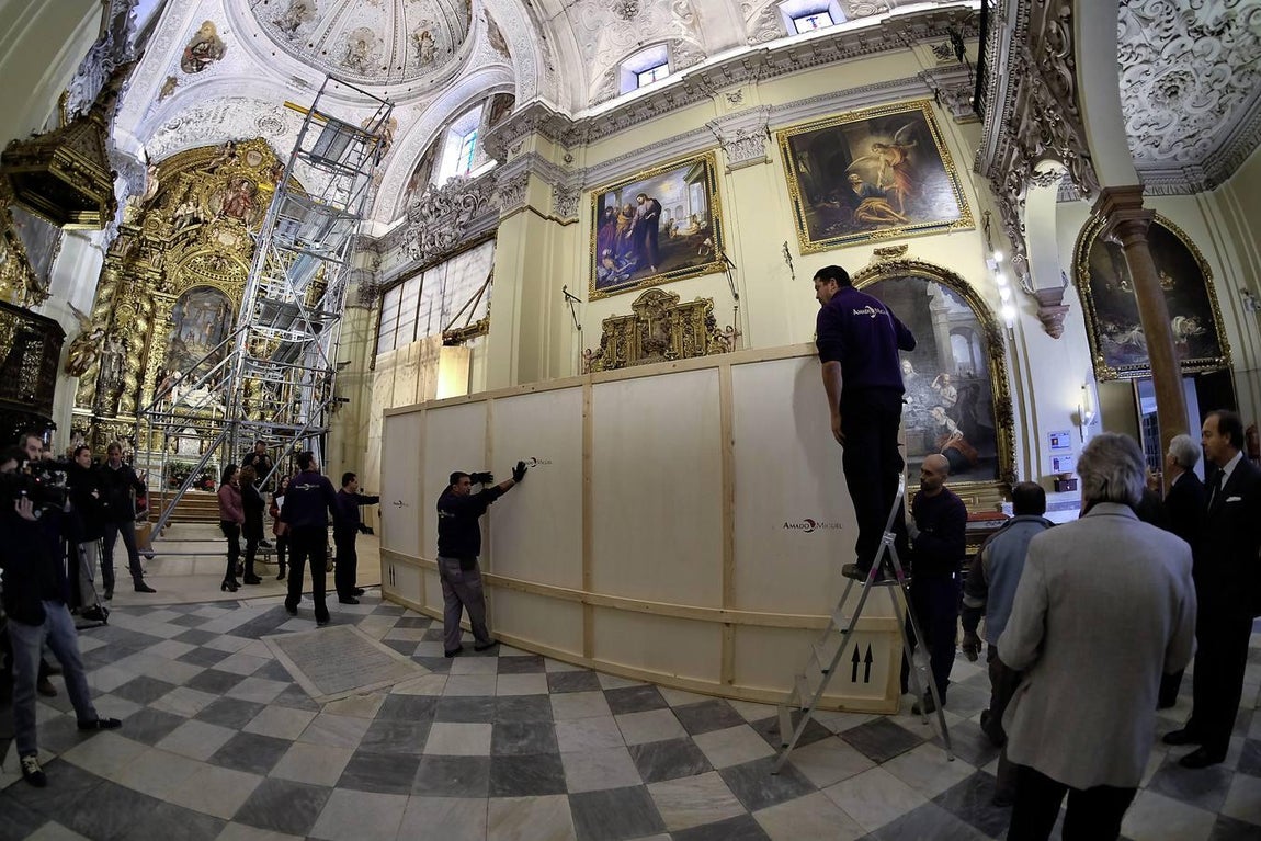 Dos lienzos de Murillo viajan de la Caridad al IAPH