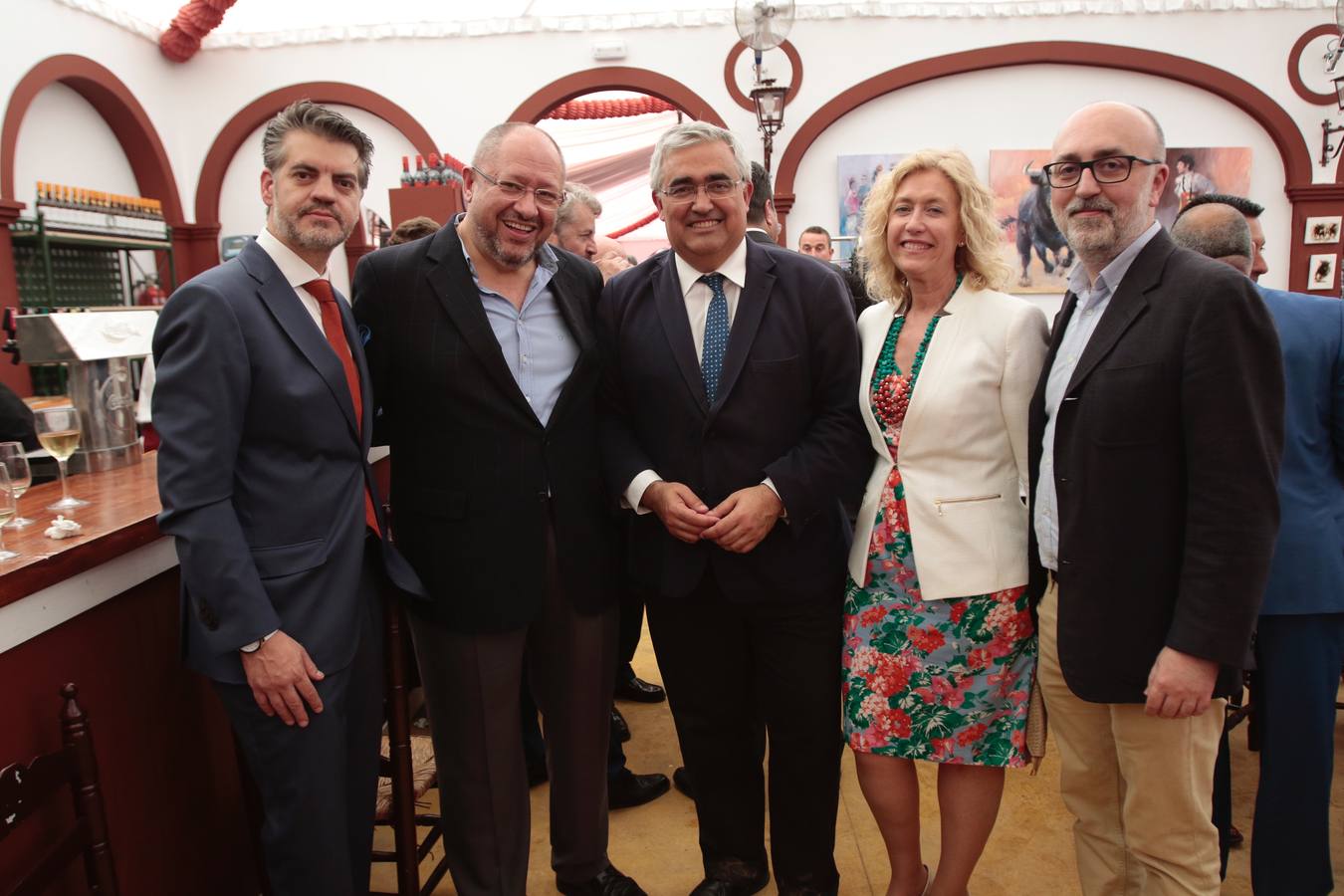 Recepción en la Caseta de Cajasol