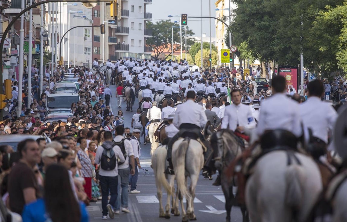 Los peregrinos de Huelva ya van para el Rocío