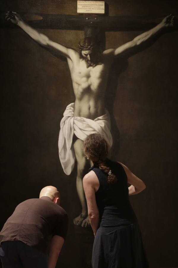 La restauración del Crucificado de Zurbarán, en imágenes