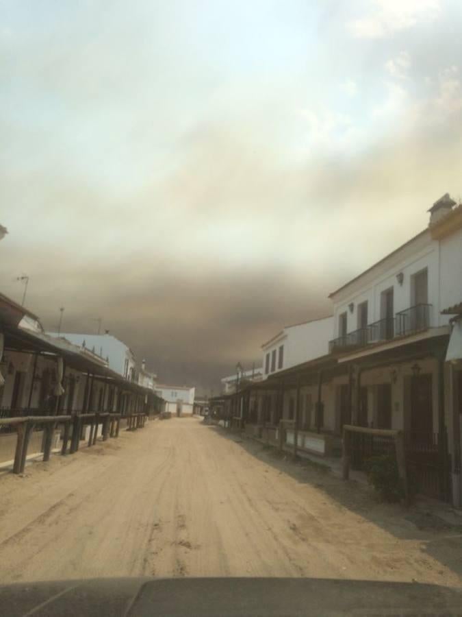 Calle de la aldea de El Rocío