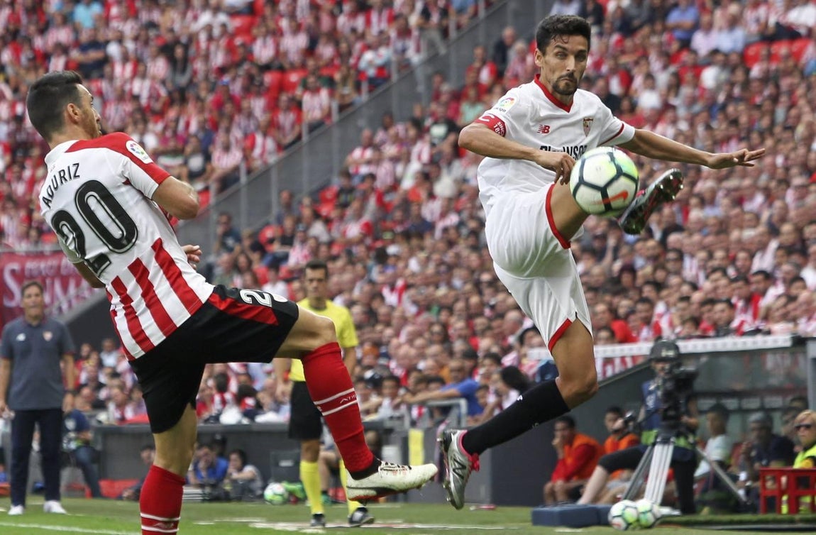 Las imágenes del Athletic-Sevilla FC: derrota por la mínima en San Mamés