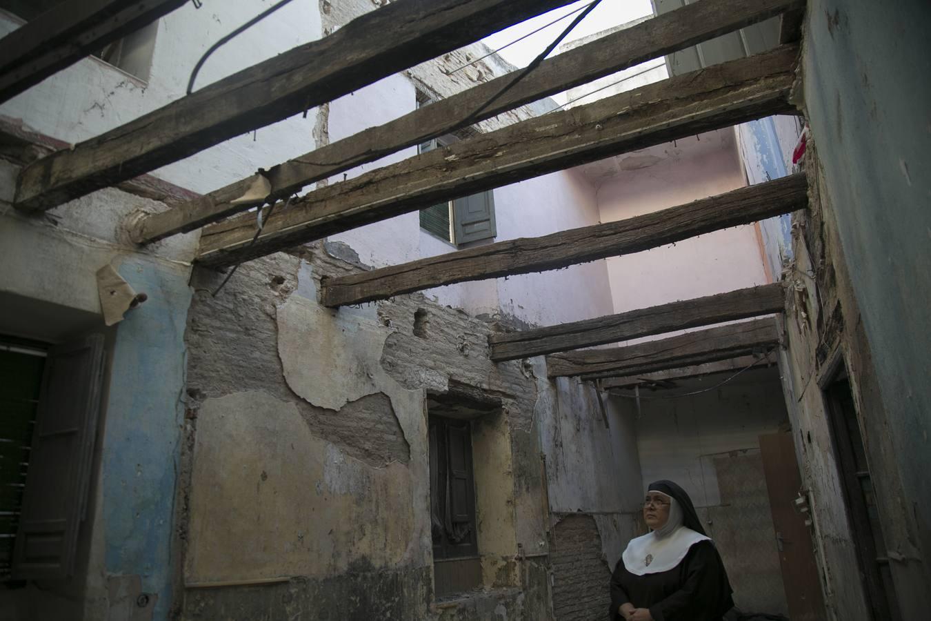 El deterioro del convento de Santa Inés, desde dentro
