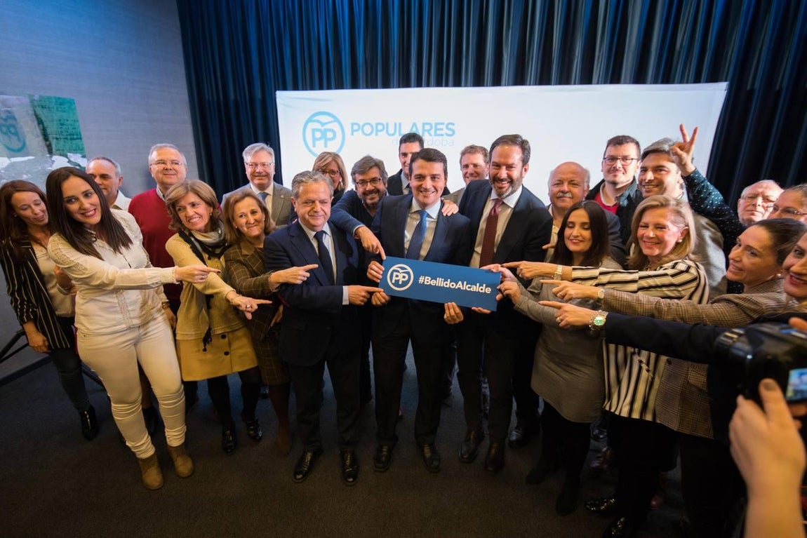 El primer acto de José María Bellido como candidato a la Alcaldía de Córdoba, en imágenes