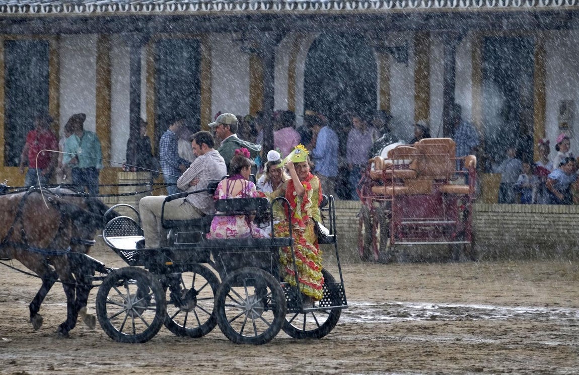 Chaparrones de mayo en el Rocío