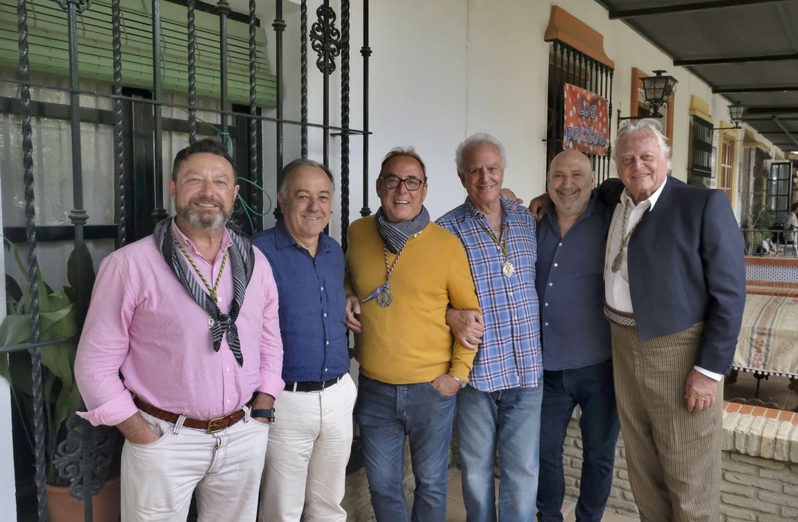 Paco Fernández, Valeriano García, Pepe Algaba, Nicolás López, Fernando Ocaña y Rudy Gaebelt