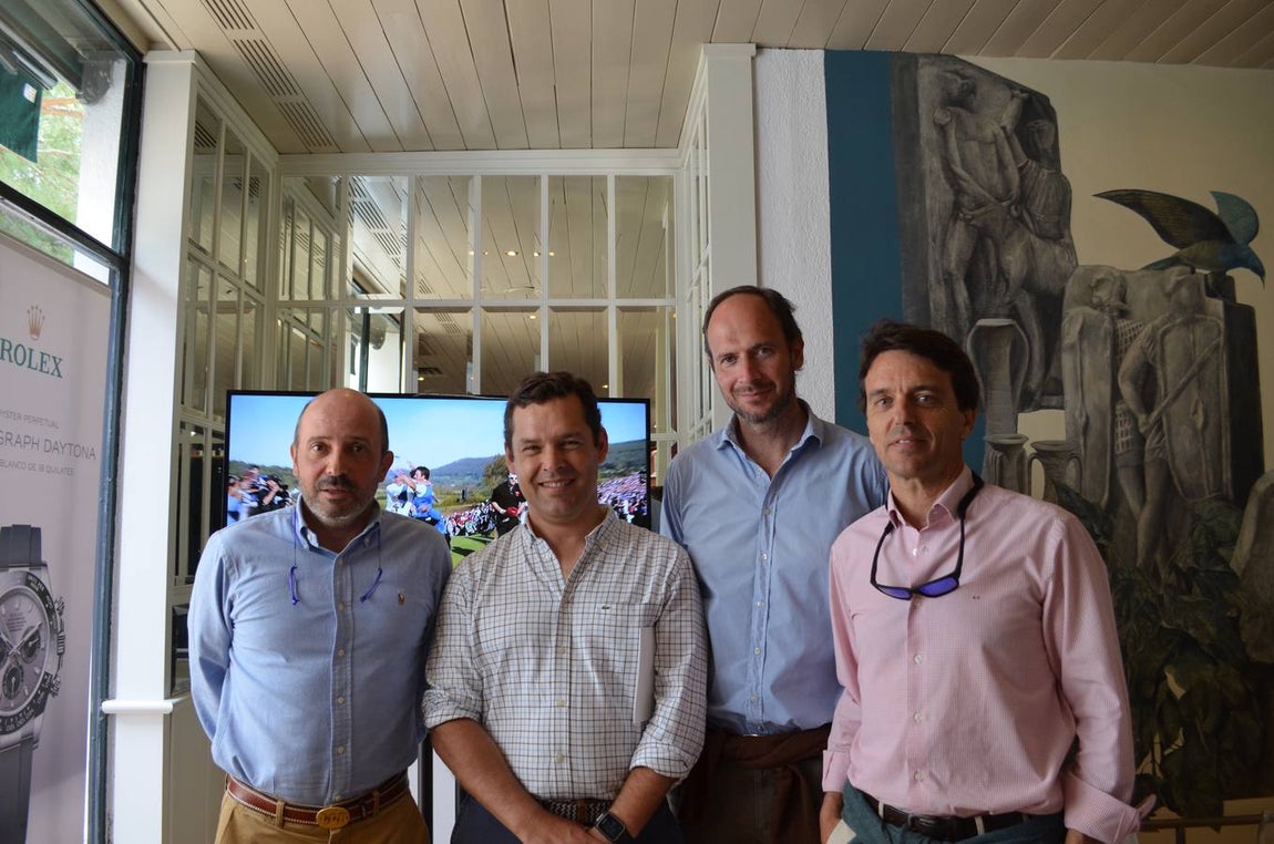 Luis López, Rafael Fernández, Álvaro Navarro y Eduardo Fedriani