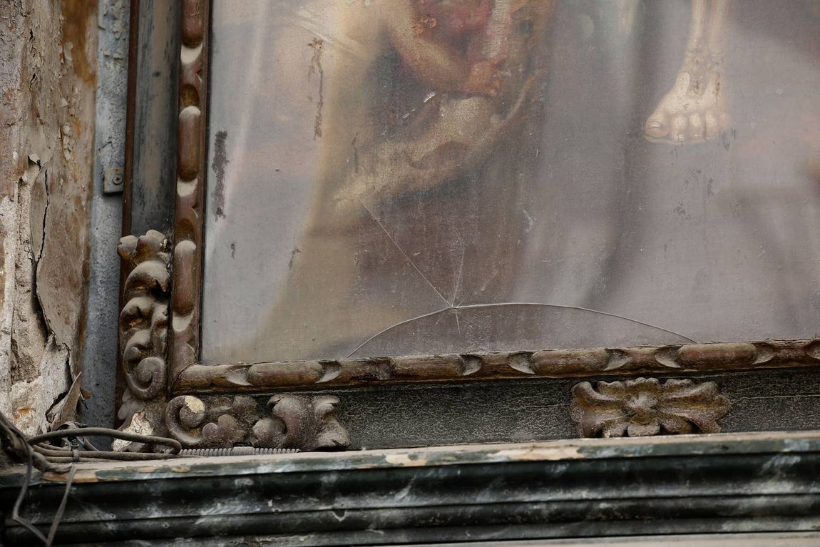 El estado del retablo de San Rafael, en imágenes