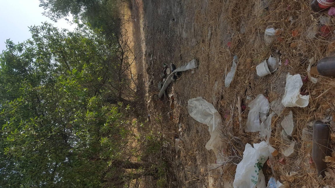 El parque de la cornisa de Gelves, abandonado por el Ayuntamiento