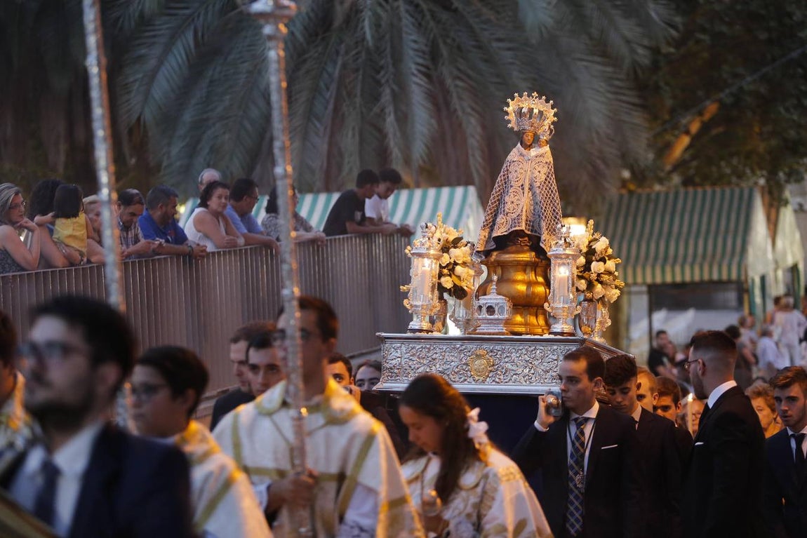 El traslado de la Virgen de la Fuensanta a la Catedral, en imágenes