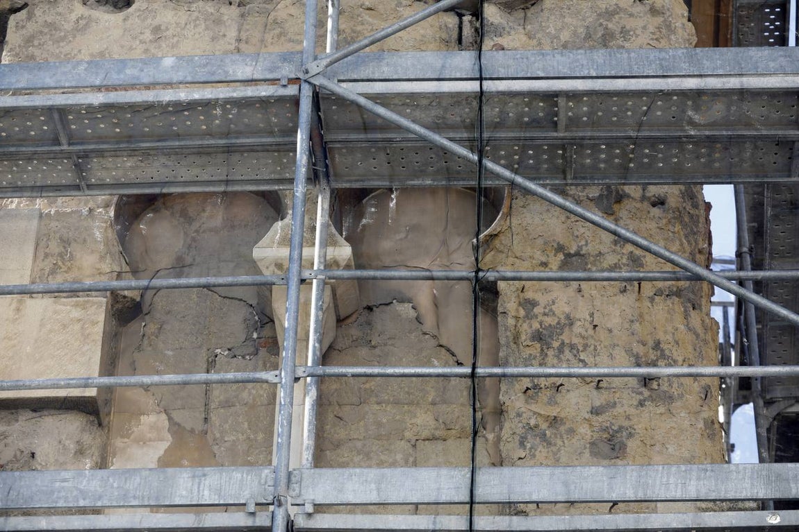 La restauración del alminar de San Juan de Córdoba, en imágenes