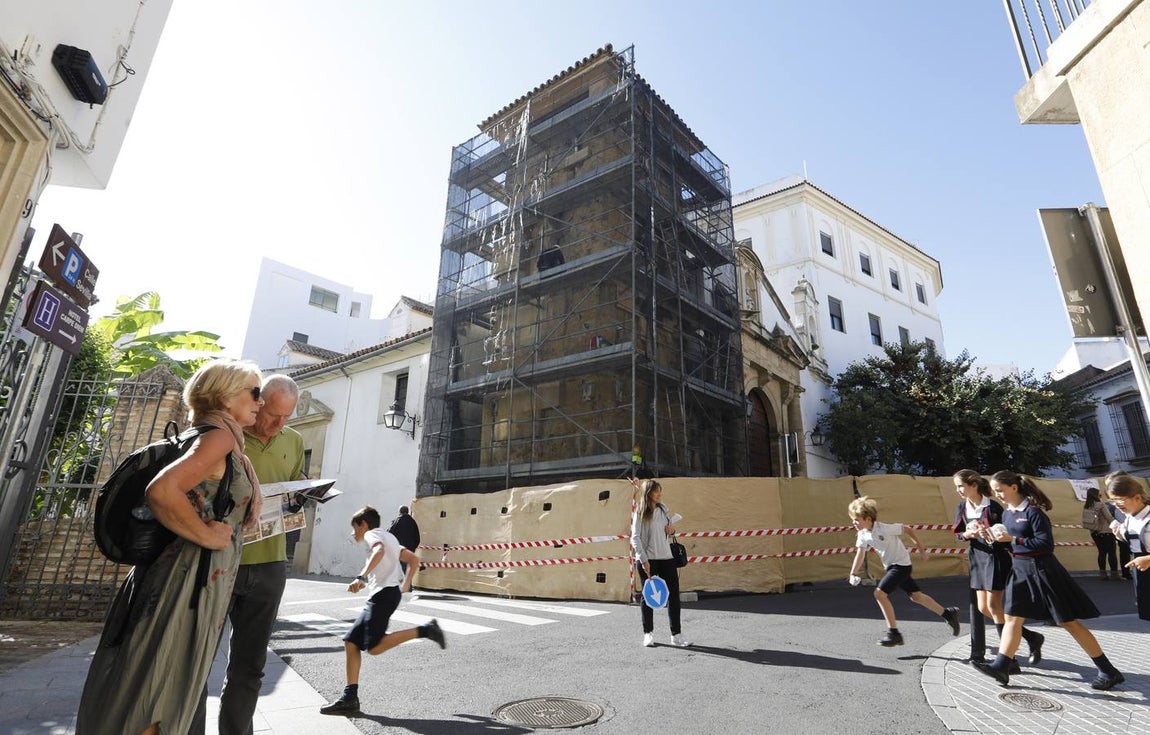 La restauración del alminar de San Juan de Córdoba, en imágenes