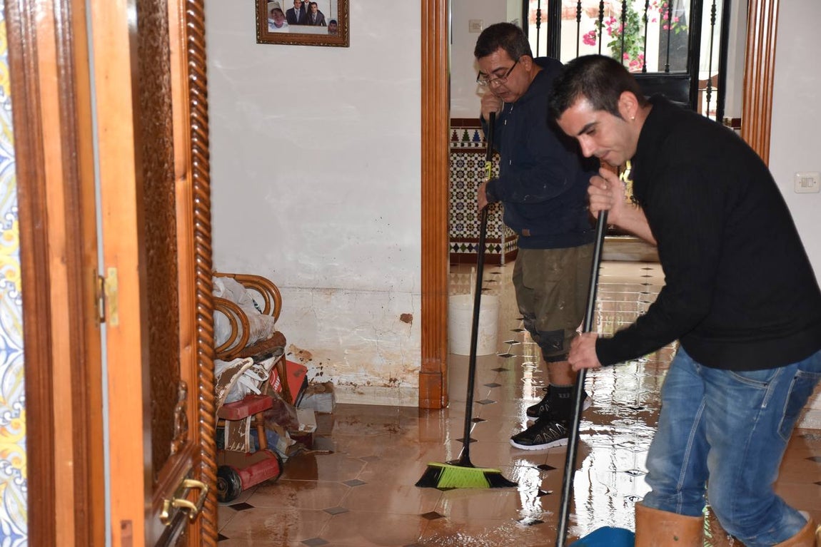 En imágenes, los estragos del temporal en el municipio malagueño de Campillos