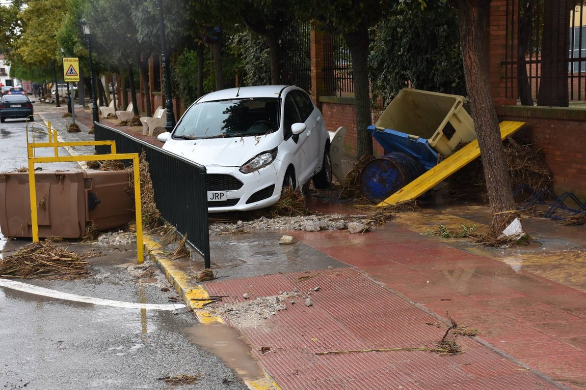 En imágenes, los estragos del temporal en el municipio malagueño de Campillos