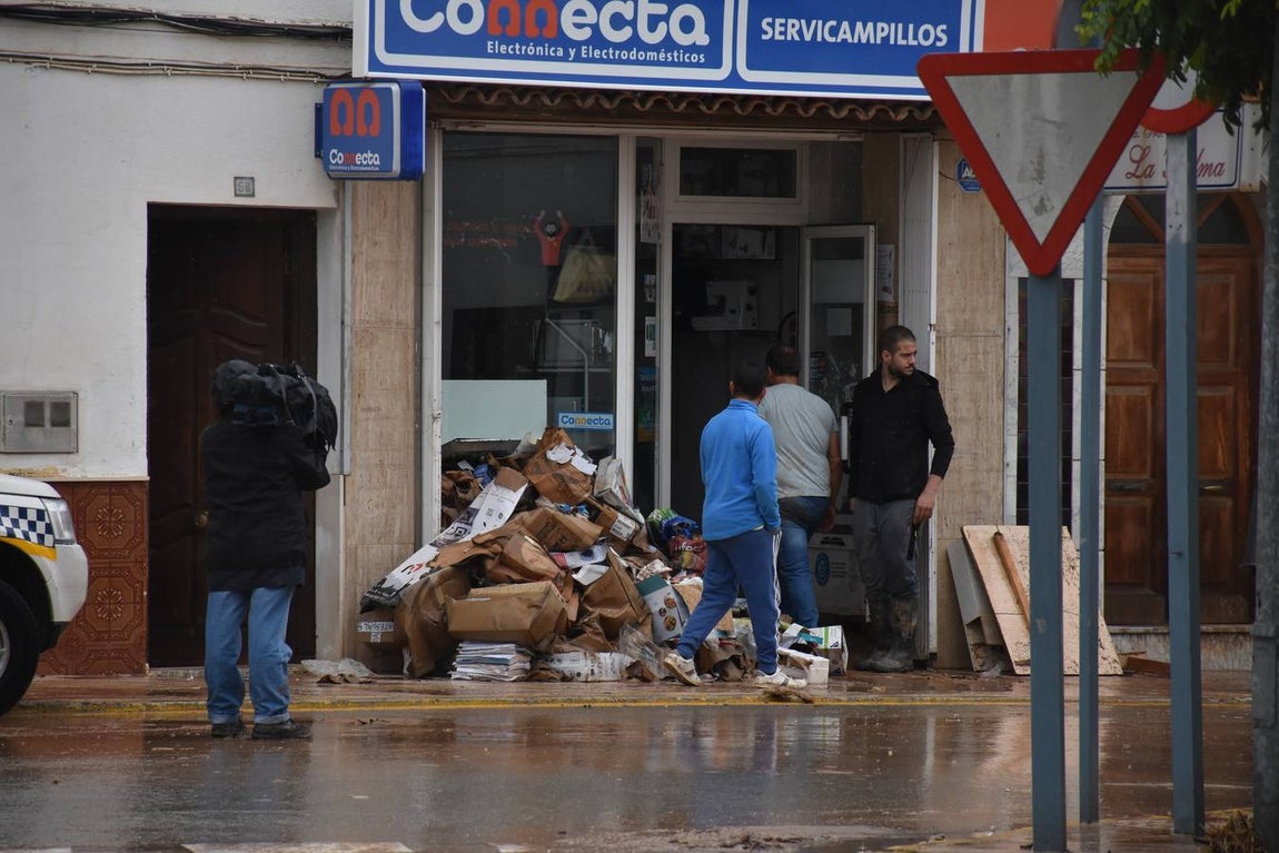 En imágenes, los estragos del temporal en el municipio malagueño de Campillos