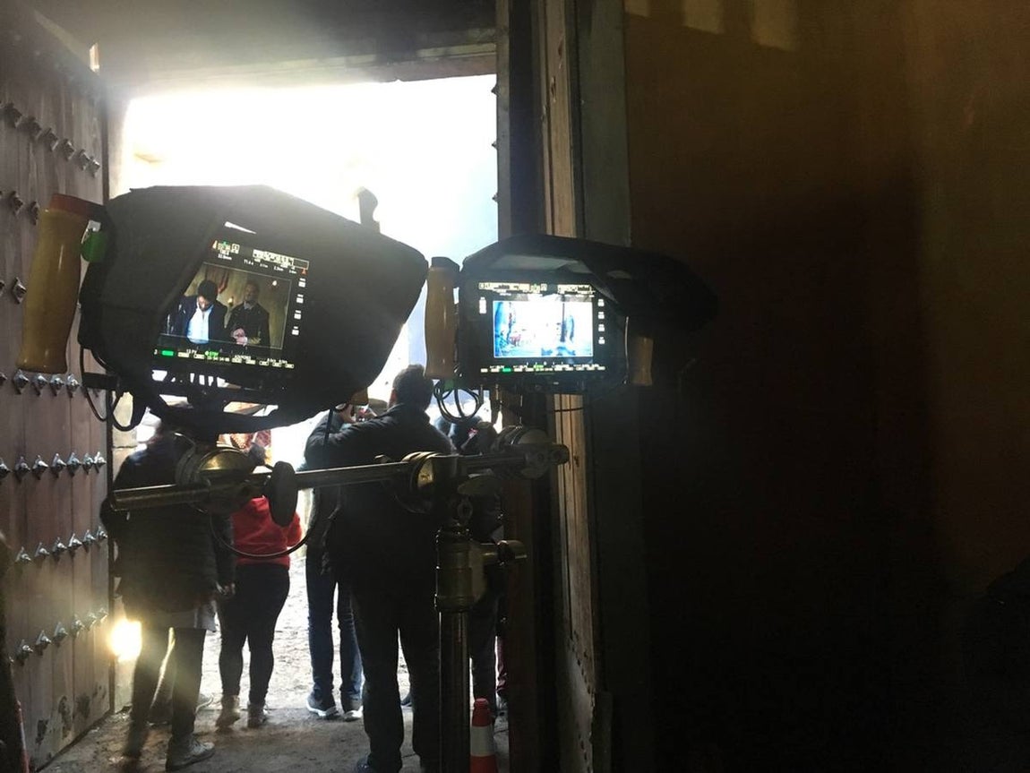 Rodaje de la segunda temporada de «La Peste». 
