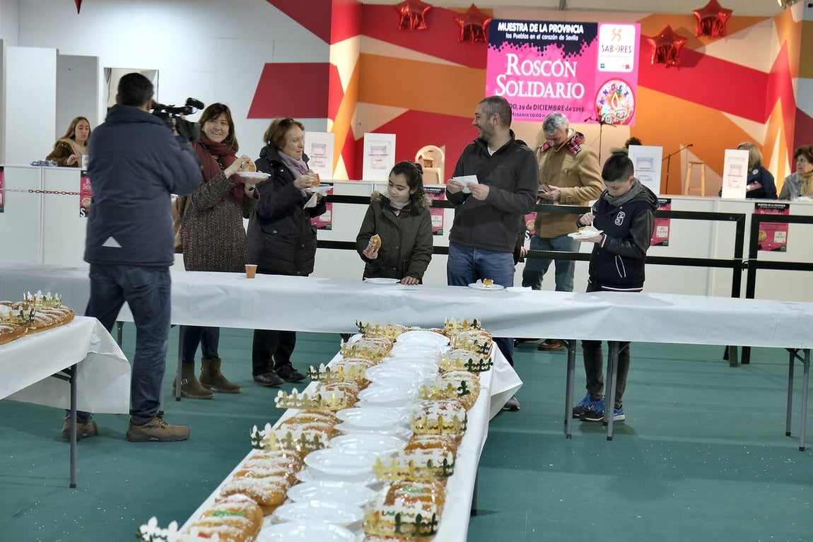 En imágenes, el roscón solidario de Andex en la Diputación