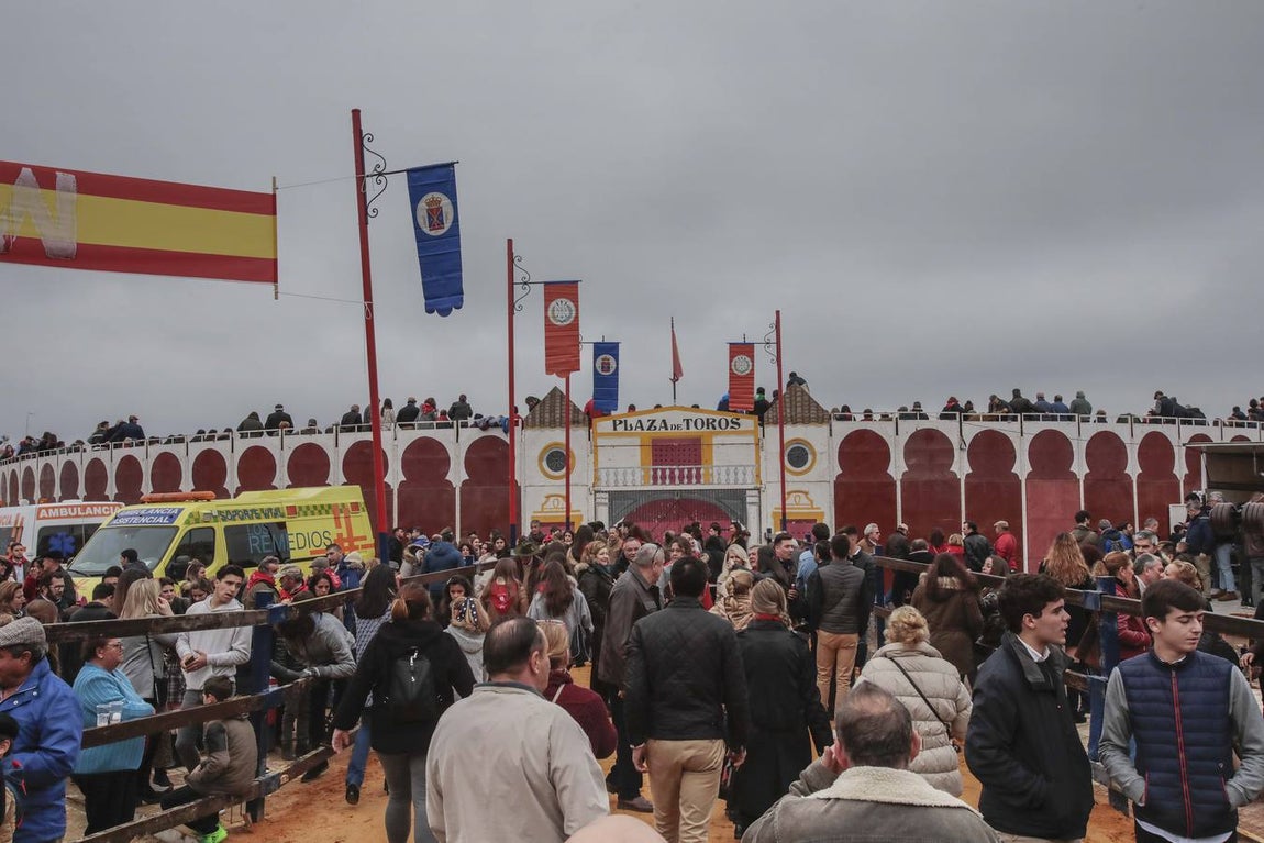 Rotundo éxito del encierro en honor a San Sebastián en la Puebla del Río