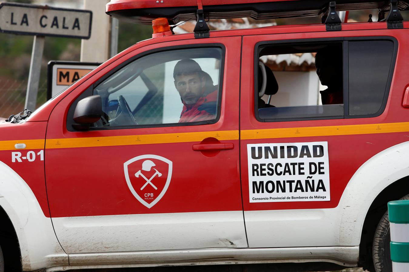 Miembros de la Unidad de Rescate de Montaña. 