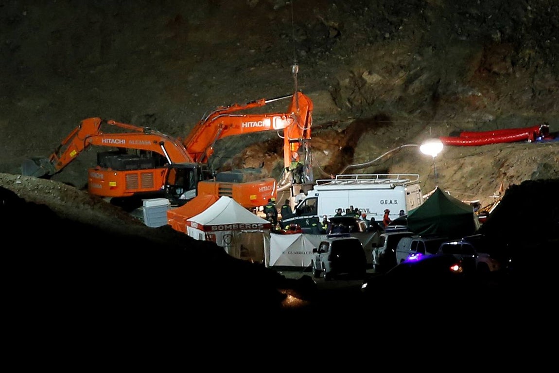 Última noche de trabajos en la montaña
