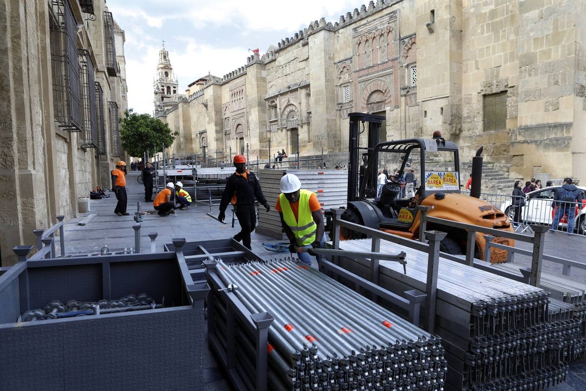El montaje de la carrera oficial de Córdoba, en imágenes