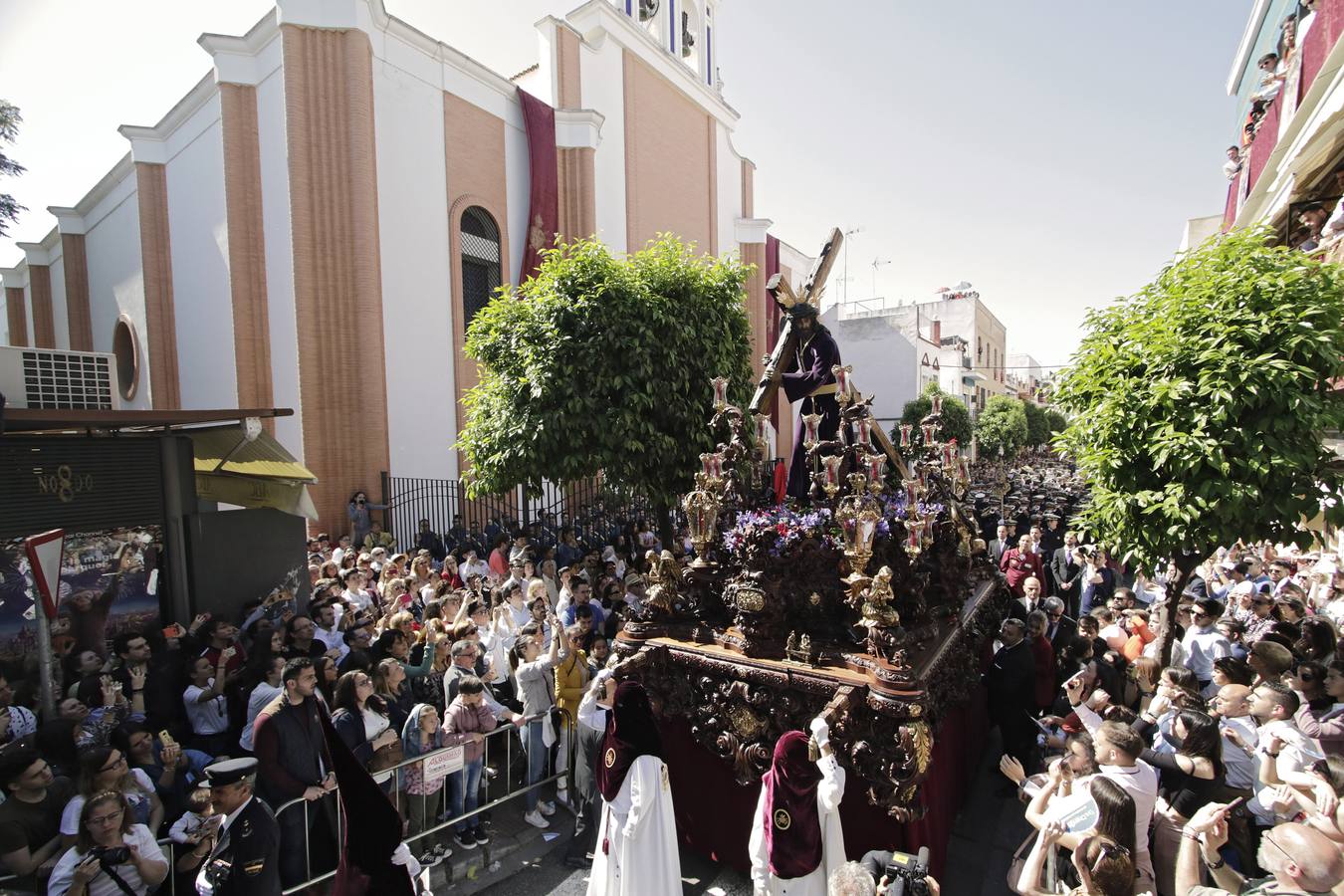 Histórica primera estación de penitencia del Nazareno del Cerro del Águila