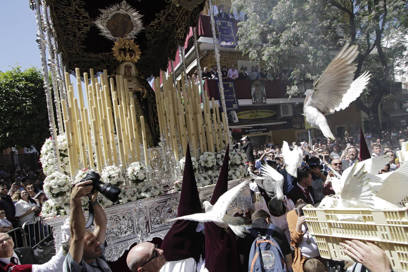 Histórica primera estación de penitencia del Nazareno del Cerro del Águila