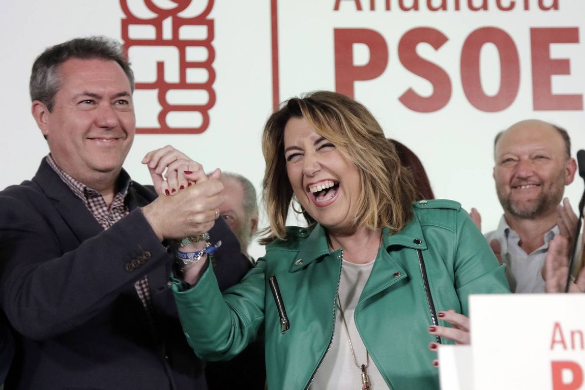 Ascenso del PSOE en Andalucía, las imágenes de la celebración