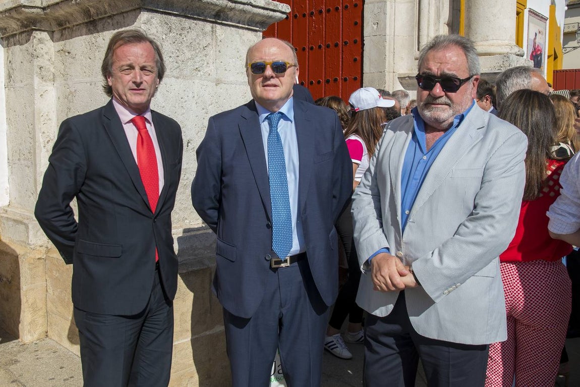 Fernando Murube, Ángel Aguado y Julio Moreno