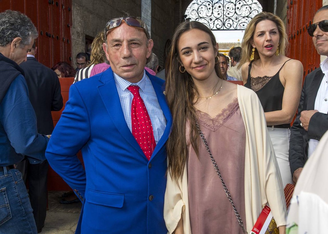 El torero Franco Cardeño y su hija Lara