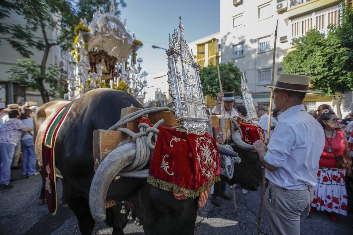 En imágenes, la salida de la hermandad del Rocío de Sevilla Sur