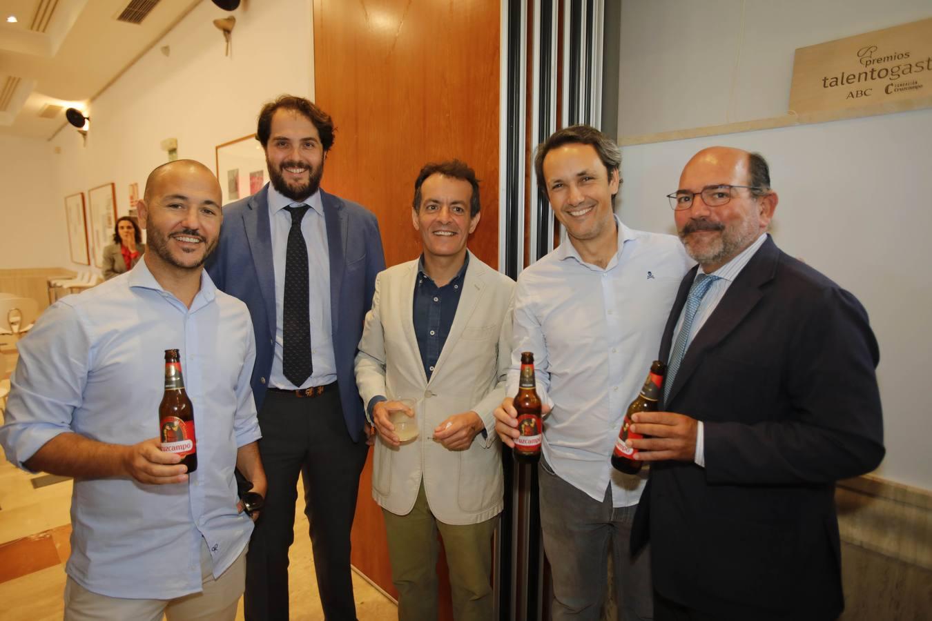 Javier Padura, Pablo Camacho, Marcos Valcárcel, Lucas Bernal y Antonio Pardo