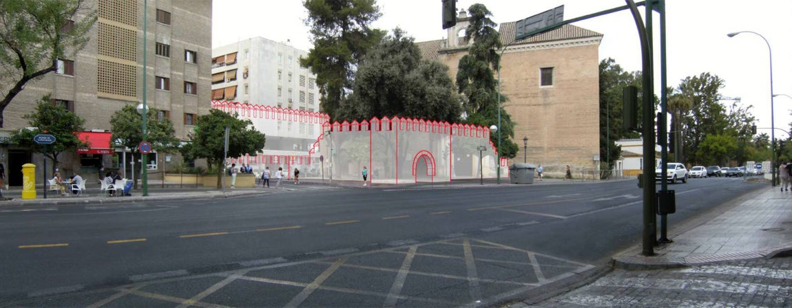 En imágenes, el proyecto de restauración de la muralla de la Macarena y su situación actual