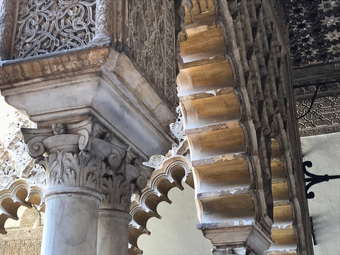 En imágenes, los desperfectos del Alcázar de Sevilla