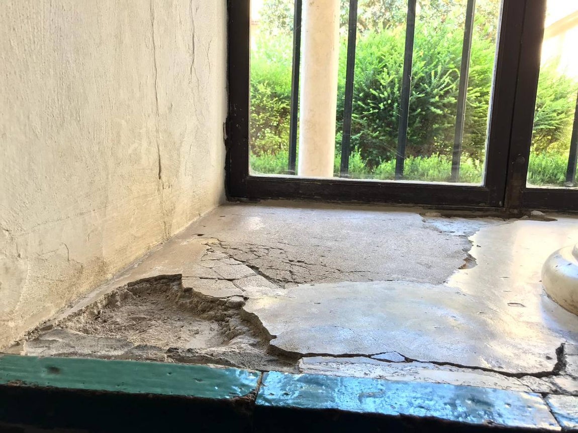 En imágenes, los desperfectos del Alcázar de Sevilla