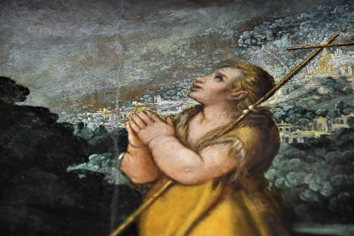 En imágenes, la restauración del retablo de San Juan Bautista de la Anunciación