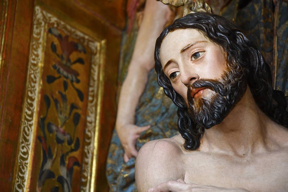 En imágenes, la restauración del retablo de San Juan Bautista de la Anunciación