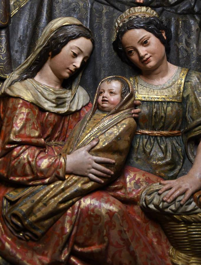 En imágenes, la restauración del retablo de San Juan Bautista de la Anunciación