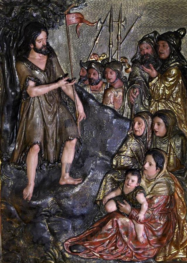 En imágenes, la restauración del retablo de San Juan Bautista de la Anunciación