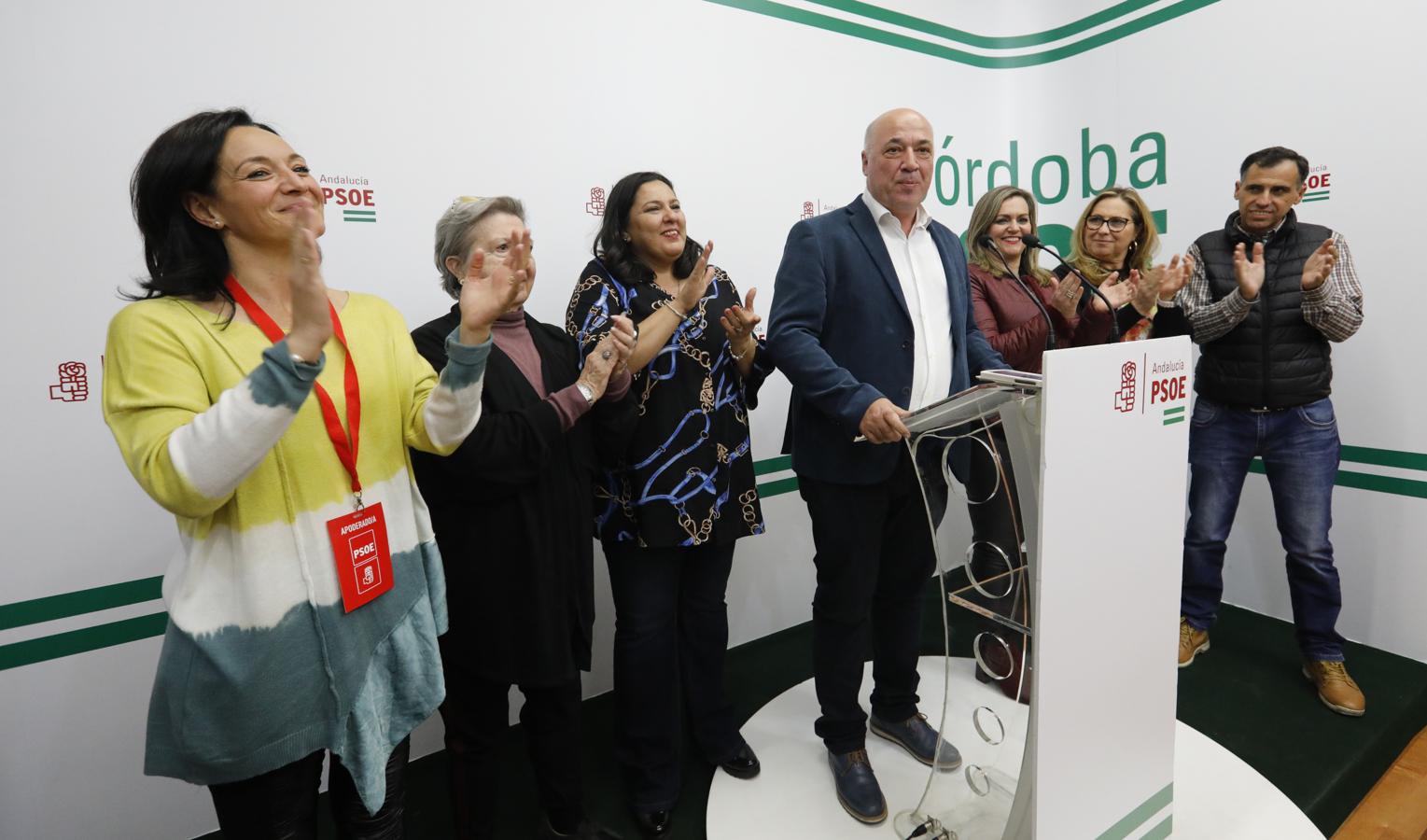 La noche de las elecciones generales en Córdoba para el PSOE, en imágenes