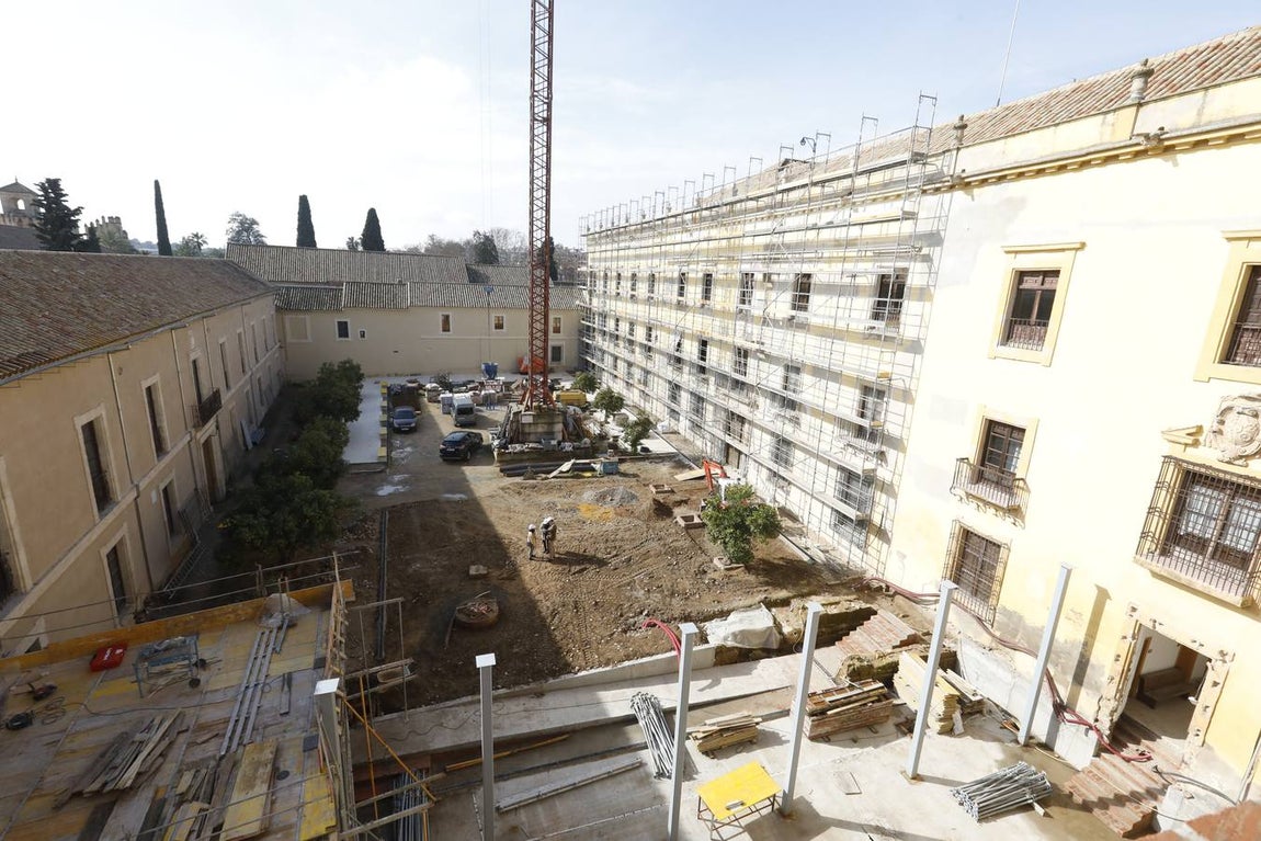 Las obras del Palacio Episcopal de Córdoba, en imágenes