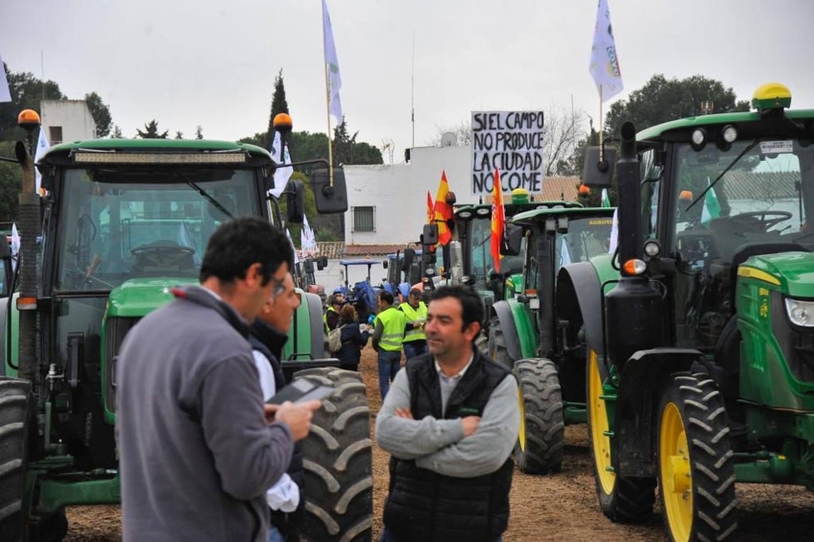 Las reivindicaciones de los agricultores en Málaga, en imágenes