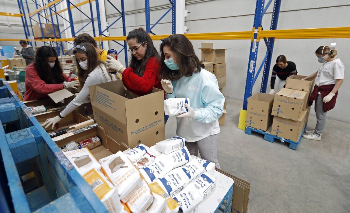 En imágenes, el reparto de comida en Córdoba frente al coronavirus